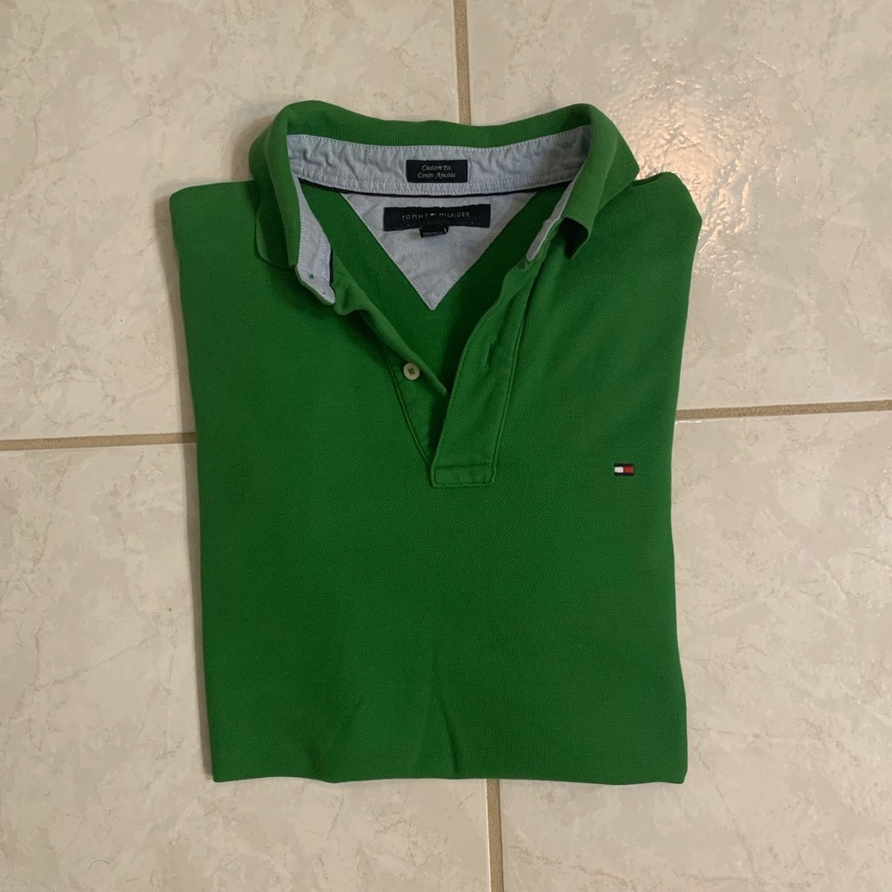 Tommy Hilfiger Custom Fit Green Polo Men’s (M)